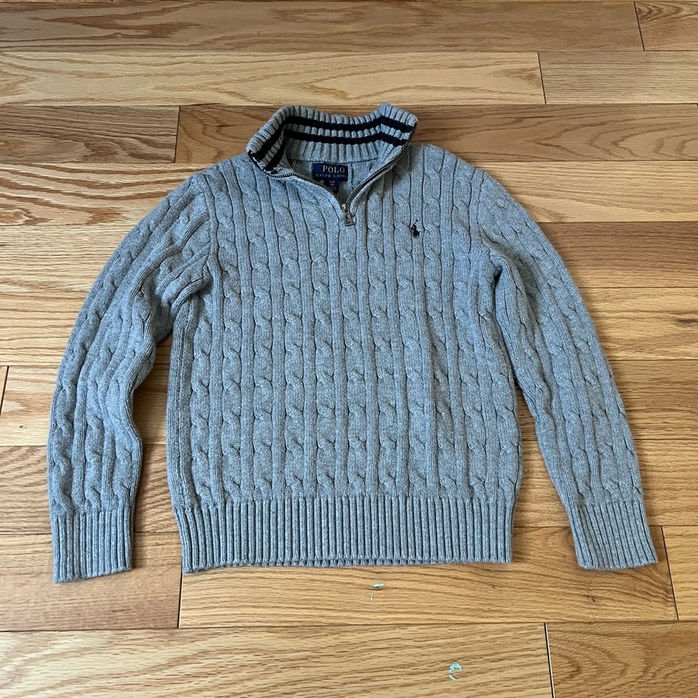 Polo Ralph Lauren Gray Knit Sweater